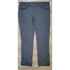 Eddie Bauer Womens Pants Size 16 Horizon Roll-Up Gray